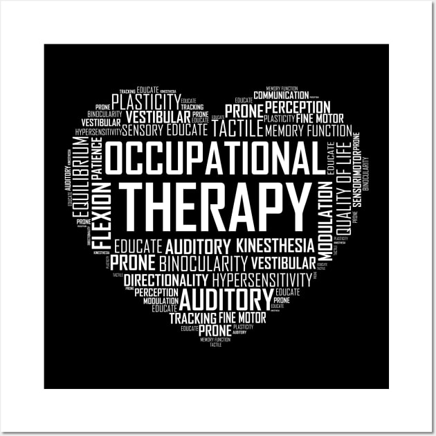 Occupational Therapy Heart Wall Art by LetsBeginDesigns